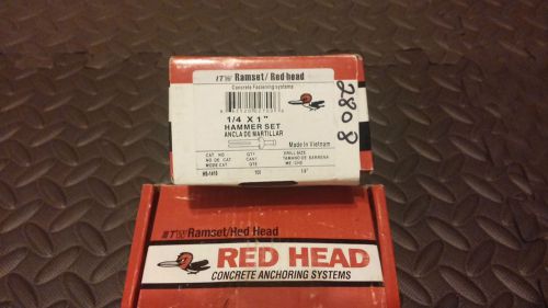 Red Head concrete anchors hammer set 1/4&#034;x1&#034; Qty 200