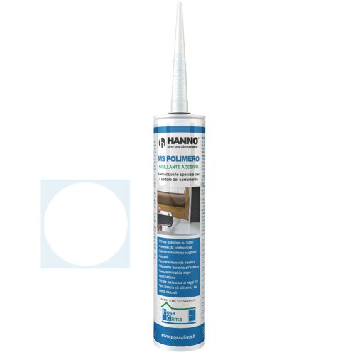 MS POLYMER HANNO 290ML WHITE Adhesive sealant neutral and paintable
