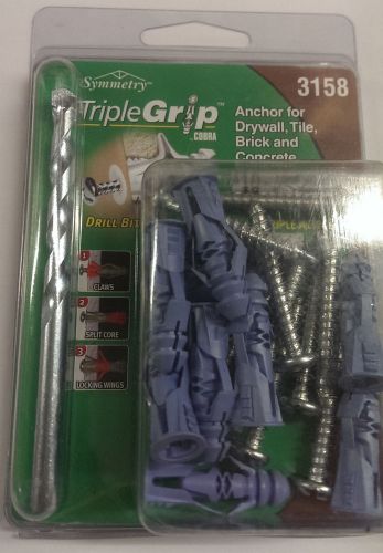 Anchor for Drywall, Tile, Brick and Concrete Lot of 10