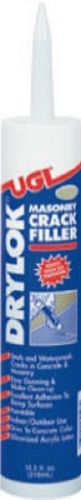 UGL Drylok, 10.5 OZ, Cartridge Acrylic Fortified Gray Masonry Crack Filler 30507