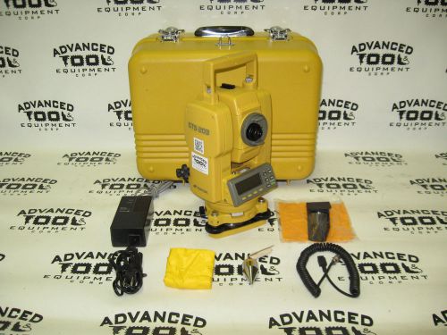 Just Calibrated! Topcon GTS-203 Total Station Transit with Carrying Case Battery