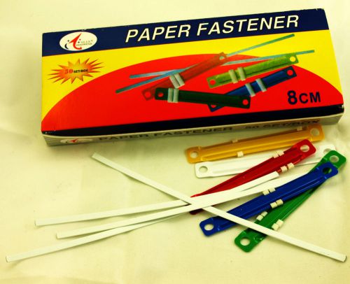 Paper File Plastic Fasteners - 3 Boxes of 50 sets in each