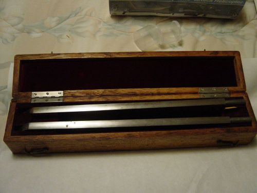Vintage Heavy Duty Page Cutter Detachable Guillotine Knife Blades in Oak Case