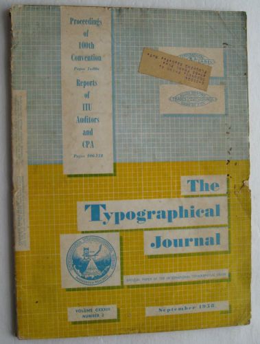 The Typographical Journal Sept  1958