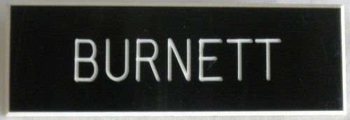 Genuine Issue Military Name Badge - Name - BURNETT
