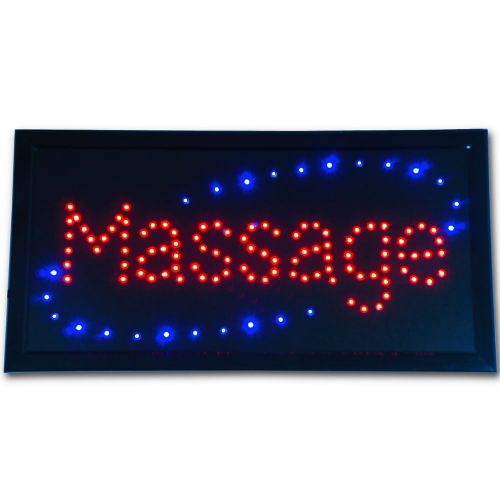Animated Massage Light LED Salon Open Sign Bright Store neon SPA display Motion
