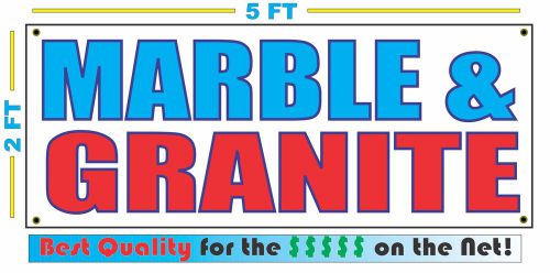 MARBLE &amp; GRANITE Banner Sign NEW Larger Size Best Quality for The $$$ RWB
