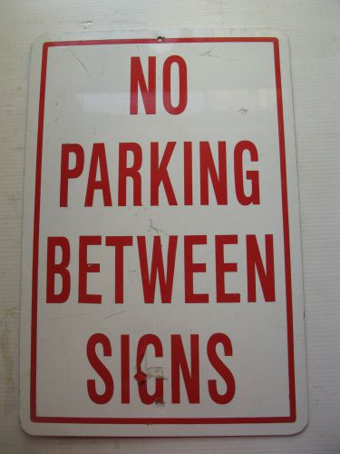 Red no parking between signs metal aluminum traffic sign for sale