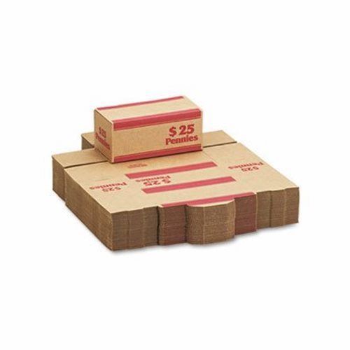 MMF Corrugated Cardboard Coin Box, Lock, Red, 50 Boxes per Carton (MMF240140107)