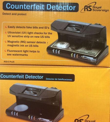 New Model Royal Sovereign RCD-3 Plus Detects Counterfeit Bills &amp; ID&#039;s