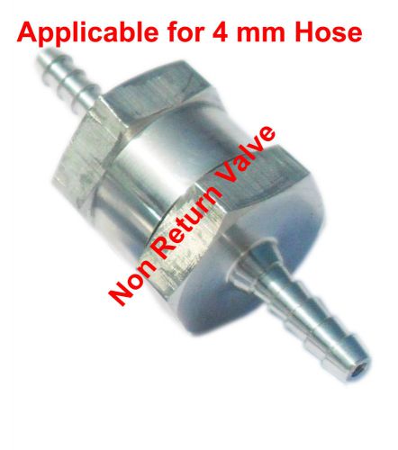 4 mm non return valve aluminum fuel one way petrol diesel oil  hose - us for sale