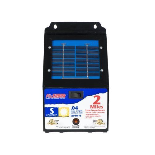 Fi-shock 2 mile solar powered low impedance pet deterrent fence energizer esp2m- for sale
