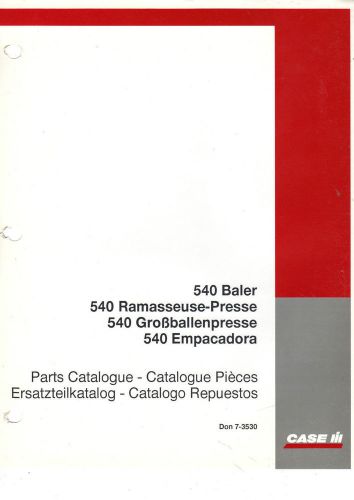 Case IH 540 Baler Parts Catalogue List 1997 German 808E