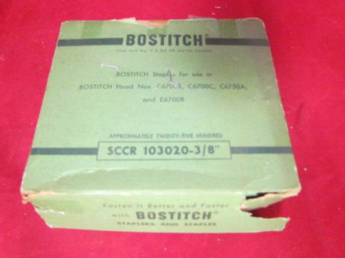 Bostitch Staples SCCR 103020 3/8&#034; *Missing a few staples*