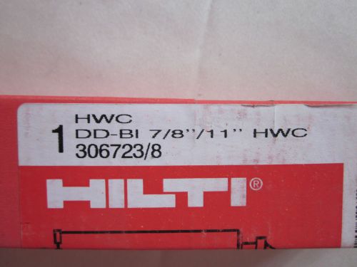HiLTI Diamond Core Drill DD-BI 7/8&#034;/11&#034; HWC # 306723/8  NEW in box