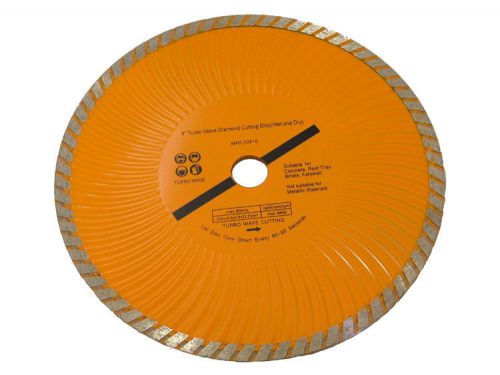9 inch 230mm turbo diamond cutting disc angle grinder brick concrete tiles stone for sale