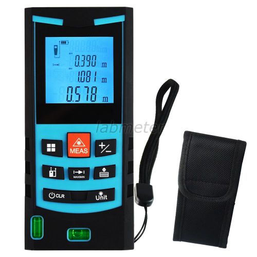 80m laser distance meter w/ built-in  leveling bubble &amp; multi-purpose end piece for sale