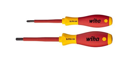 Wiha sb327s2 screwdriver set slotted/phillips terminal vde 1000v insulated xeno for sale
