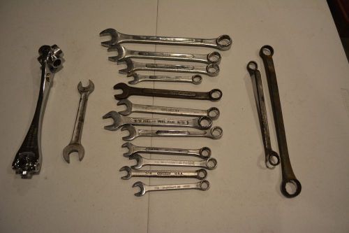 Lot of 16 Misc.. Wrenches Various Sizes