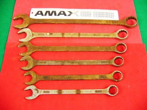 6 PROTO COMBINATION OPEN/CLOSE END WRENCHES FROM 13/16 TO 1 1/4