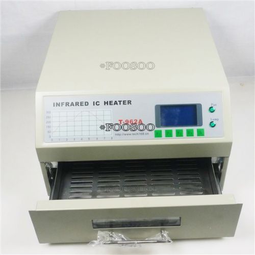 300x320 mm infrared ic heater oven machine reflow solder 1500 w t-962a yvfn for sale