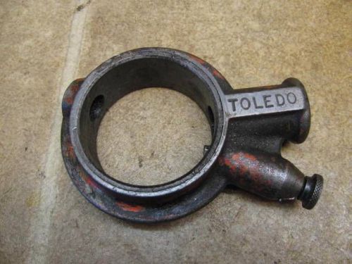 Vintage toledo no 12  ratchet head drop pipe threader hand tool for sale
