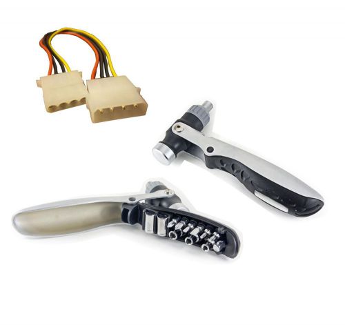 Bundle: Multi-Function Hammer, Screwdriver Bottle Opener + Molex Cable Male to F