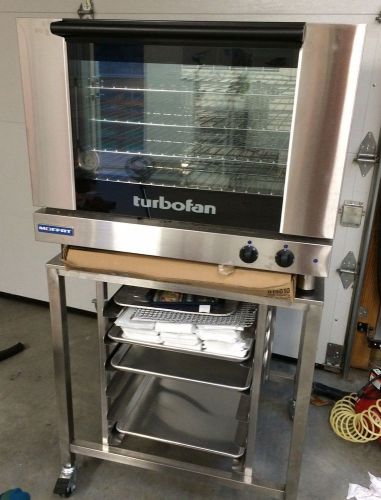 Moffat turbofan e28m4 full size electric convection oven with stand for sale