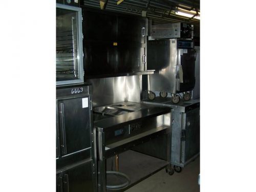 Holmes 3-well steam table w/auto water control - overhead hot holding cabinet for sale