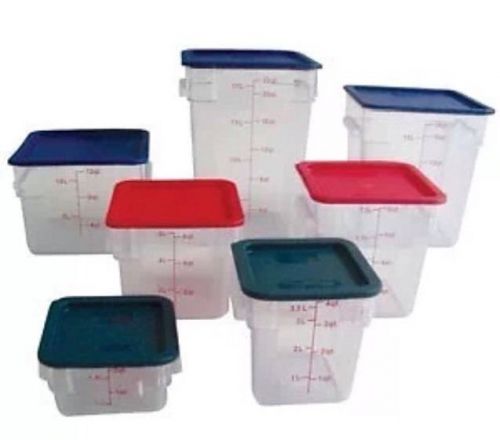 6 qt. Clear Storage Container - 6 Pack - PLSFT006PC