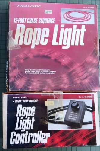 Radio Shack Rope Light controller &amp; 12 ft chase sequence rope light 42-3036&amp;3037
