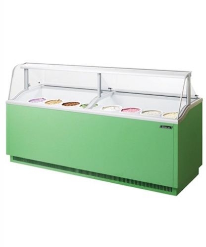 NEW Turbo Air 91&#034; Green Ice Cream Dipping Cabinet!! Holds (28) 3 Gallon Tubs!!