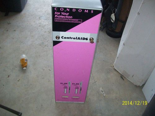Condom Vending Machine Pink with keys