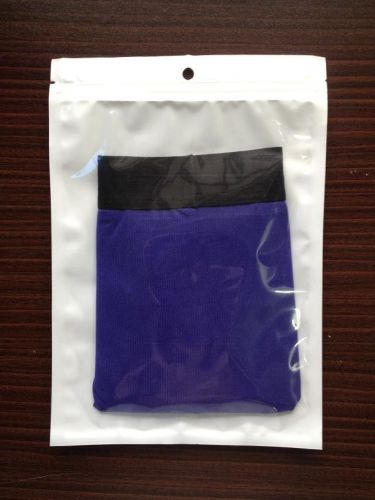 18x26cm Zip Lock Flat Clear White Bags Packing Clothes Underwear  100pcs/lot