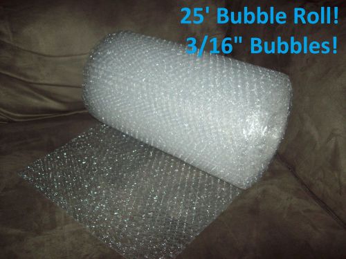 25 Foot Bubble Wrap/Roll! 3/16&#034; (Small) Bubbles! 12&#034; Wide! Perforated Every 12&#034;