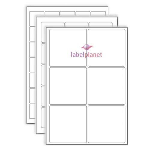 A4 sheet square labels -  white blank matt page stickers sheets label planet® for sale