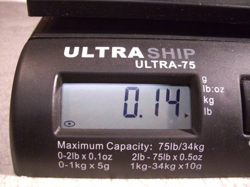 Ultraship 75 lb electronic digital shipping postal kitchen scale ultra-75 for sale