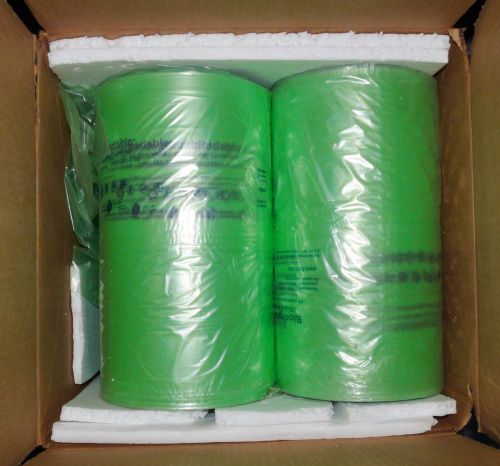 BOX OF 4 NEW CELL-O ROLL AIR CUSHIONS GREEN PACKING MACHINE BUBBLE BIODEGRADABLE