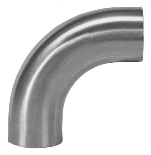 1/2&#034; 90 degree buttweld elbow w/ tangent, 316l stainless steel, mill id/od for sale