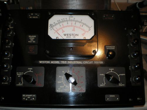 Weston model 785 industrial circuit tester &#034;vintage&#034; for sale
