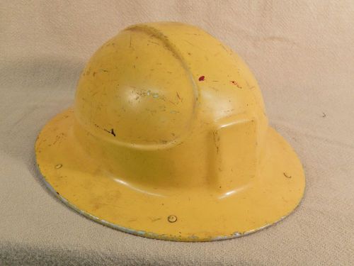 Vintage 1940&#039;s Aluminum HARD HAT Helmet Logger Miner Construction OLD 50s Safety
