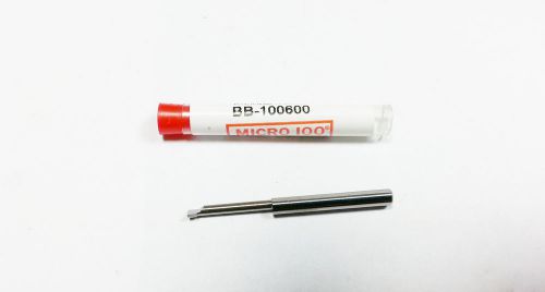 .100&#034; x .600&#034;  Micro 100 Carbide RH Mini Boring/Threading Bar (O 26)