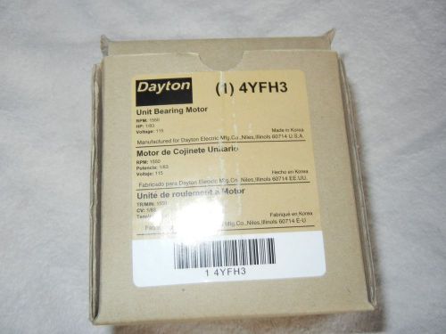 DAYTON 4YFH3 Unit Bearing Motor,1/83 HP,1550 rpm,115V
