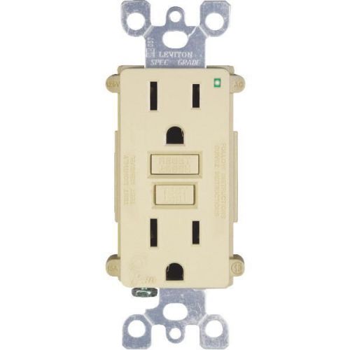 Leviton M01-N7599-3I GFCI Outlet 3-Pack-IVORY 3PACK 15A GFCI