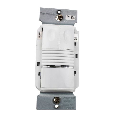 Wattstopper pw-203-w pir dual relay occupancy sensor, white for sale