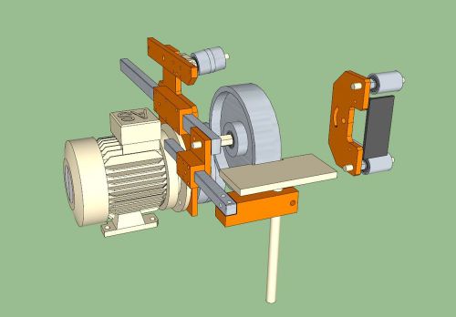 belt grinder, drawings and 3D models