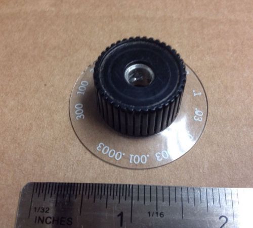 Knob w/ Dial Marked .0003-300 for Test Equipment