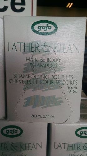Gojo lather &amp; klean hair &amp; body shampoo, 800 ml refill (9126-12) for sale