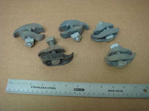 3/4&#034; parallel type conduit clamps malleable metal set of 5 nos