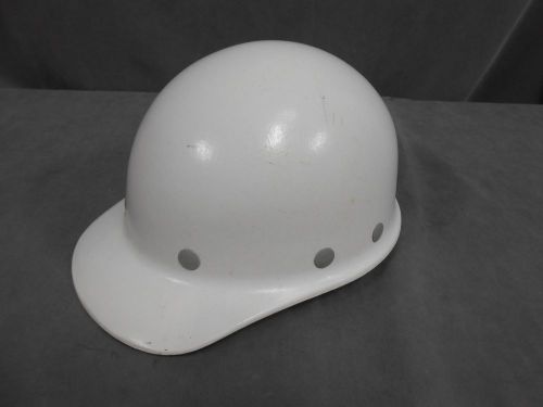 Vintage Super Glas Fibre Metal Hard Hat Adjustable Construction Fiberglass